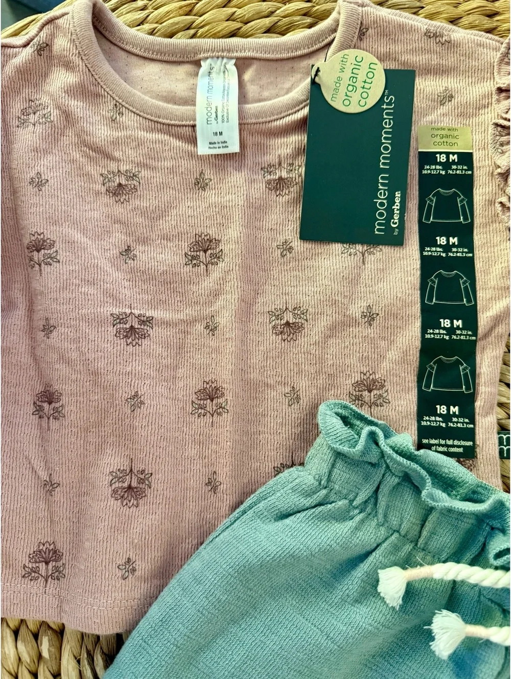 Modern Moments Floral Set Sz 18 Months NWT